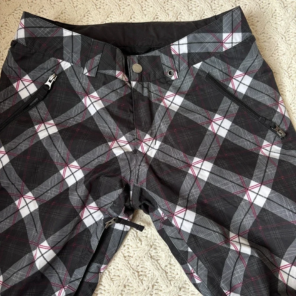 Burton Snowboard Pants Plaid Insulated Waterproof Winter Skiing‎ Women's Sz S